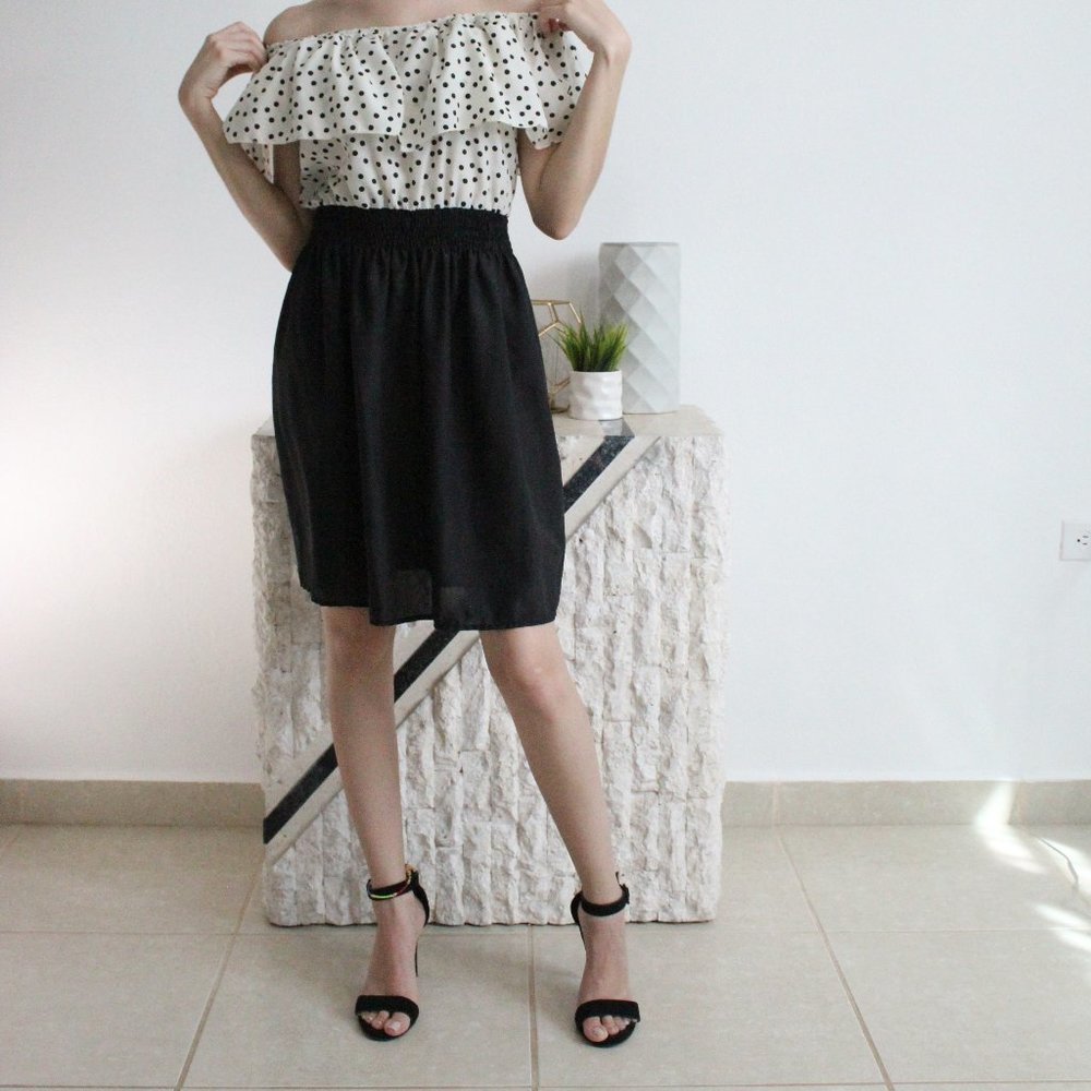 Black and White Dress